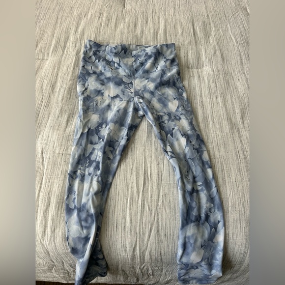 Sky Blue Floral Sports Bra. Only Worn Once - Picture 5 of 6